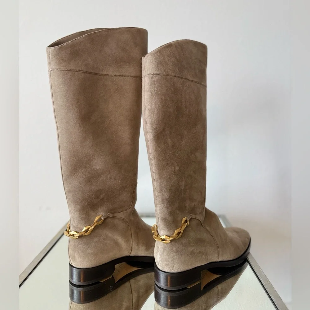 New JIMMY CHOO Nell suede knee-high boots 41 $1,695